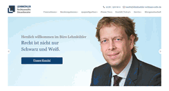 Desktop Screenshot of lehmkuehler-rechtsanwaelte.de